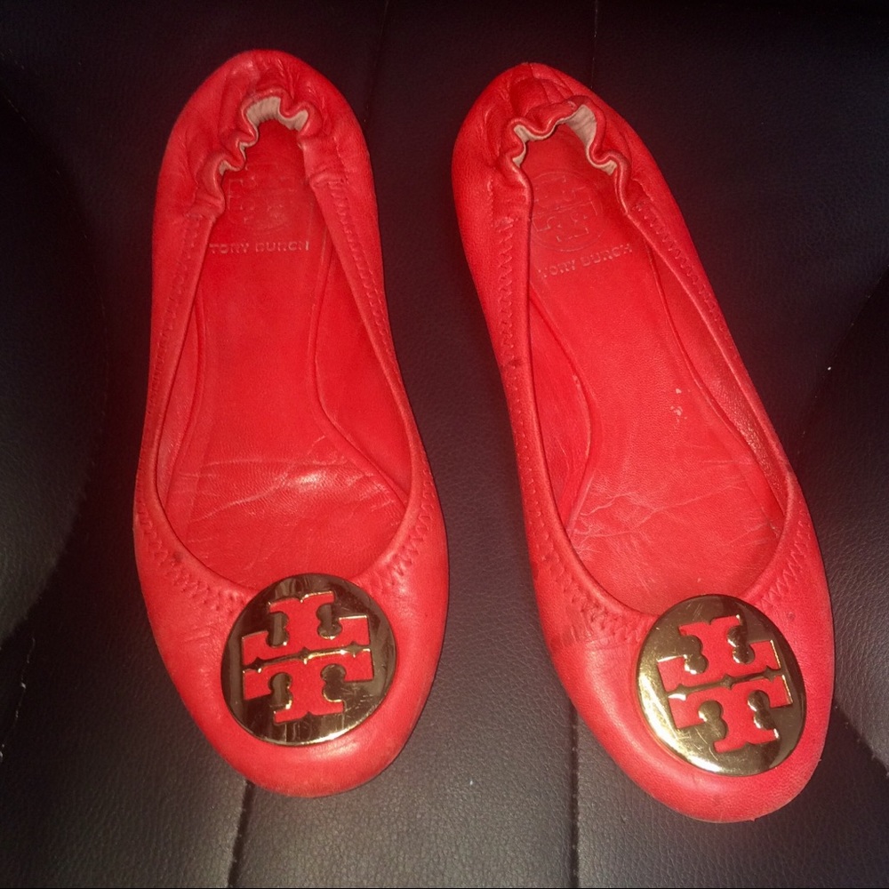 Red Tory Burch Reva Flats